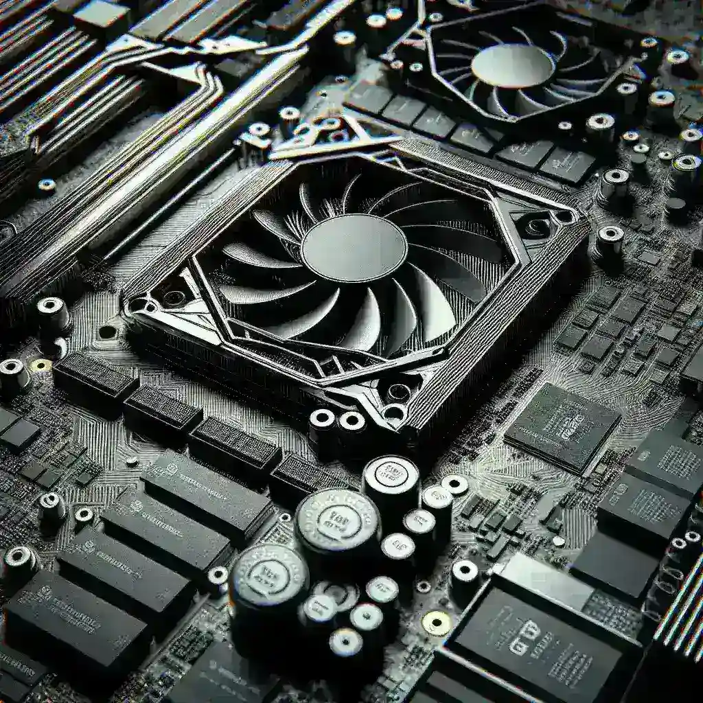 "Tarjeta gráfica de última generación optimizada para ray tracing, mostrando un renderizado de alta calidad en un videojuego moderno, destacando gráficos detallados y efectos de luz realistas."