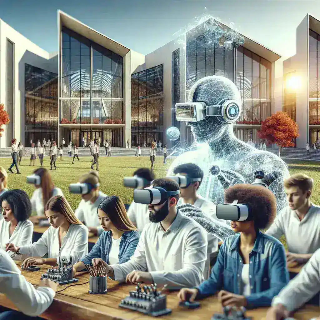 "Visión de la nueva plataforma de realidad virtual para psicología desarrollada por la Universidad de Granada, mostrando una interfaz interactiva y estudiantes utilizando tecnología VR para estudios psicológicos."